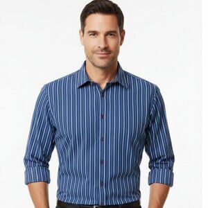 INC International Concepts Long Sleeve Button-Down Shirt – Men’s Size L